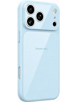 Case GENUINE-Glass Magsafe Apple Iphone 17 Air /Sky blue/ OEM