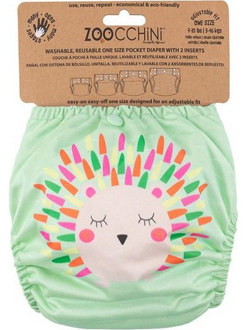 Zoocchini Πλενόμενη Πάνα Ρυθμιζόμενη 3-16kg Σκαντζόχοιρος ZOO13802