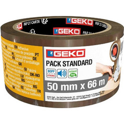 ΤΑΙΝΙΑ ΣΥΣΚΕΥΑΣΙΑΣ 50mm x 66m ΚΑΦΕ GEKO 18000/50