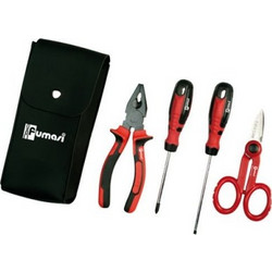 TOOLS 32730 ΣΕΤ 4 ΕΡΓΑΛΕΙΩΝ ΣΕ ΔΕΡΜΑΤΙΝΗ ΘΗΚΗ - 8033116532730
