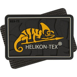 Helikon-Tex Logo Patch - Σήμα PVC - Χρώμα: Μαύρο/ Κίτρινο