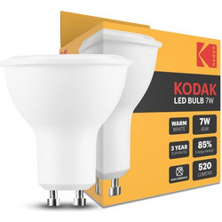 KODAK Max LED Spot Λαμπτήρας GU10 από Αλουμίνιο + Πλαστικό 100 2700K 520lm