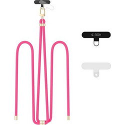 Tech-Protect(R) Rope Crossbody Strap Λουράκι Λαιμού για Κινητά-Ροζ