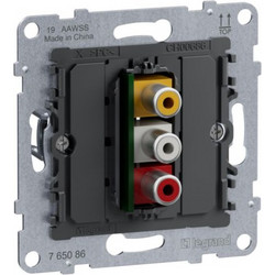 SEANO μηχανισμός πρίζας 3 x RCA