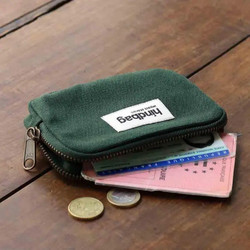 Hindbag Lili Mini Οργανικό Βαμβάκι Γυναικείο Πορτοφόλι Forest Green