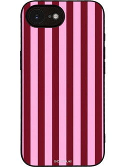 Sonique Stripe Stories Series Θήκη Ρίγες Ροζ - Κόκκινο (iPhone 16e / 17e)