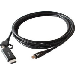 Equip Καλώδιο HDMI male - USB-C male 2m Μαύρο 128436