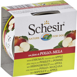 Schesir Nature for Dog Chicken Filletsυ & Apple 150gr