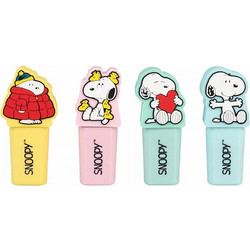 Σετ 4 Υπογραμμιστές (Highlighters) με 3D Topper SNOOPY