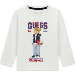 Μπλούζα Μακρυμάνικη Guess N6YI06 Άσπρο Άσπρο