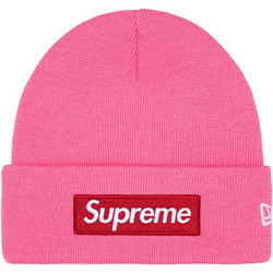 Supreme New Era Box Logo Beanie 'Magenta'