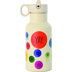 Chic Mic Bioloco Mini Παιδικό Μπουκάλι Θερμός Ανοξείδωτο BPA Free Μπεζ 350ml BSKB102