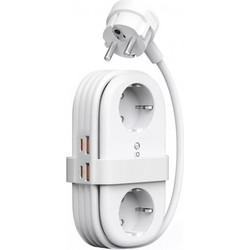 ORICO AP3 Πολύπριζο 2 x Schuko, 2 x USB-A, 2 x USB-C, Λευκό