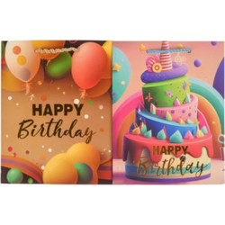 Τσάντα Δώρου Χάρτινη Happy Birthday Παλ 26x10x32cm 4 Σχέδια - 1 τμχ (A45-YH182)