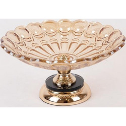 ΜΠΩΛ ΜΕΤΑΛΛΙΚΟ - ΓΥΑΛΙΝΟ ΧΡΥΣΟ 30x18cm Eurolamp 754-11020