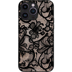Sonique Diva Series Back Cover Μαύρη Δαντέλα (iPhone 14 Pro Max)