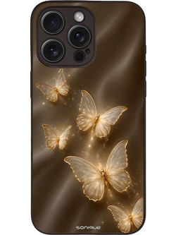 Sonique Diva Series Back Cover Χρυσές Πεταλούδες (iPhone 15 Pro Max)