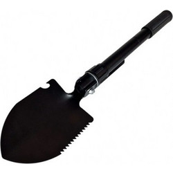Tactical multifunctional shovel AZYMUT Trapper black +pack H-C271008