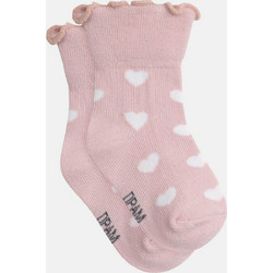 DPAM βρεφικές κάλτσες για κορίτσια Pink Heart Ruffles - 380675 Ροζ