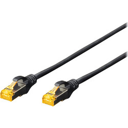 Digitus S/FTP Cat.6a Καλώδιο Δικτύου Ethernet 1m Black DK-1644-A-010/BL