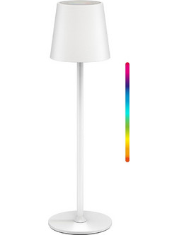 Goobay Wireless Led Table Lamp, Size M, 38 cm, RGBW, White - (76568)