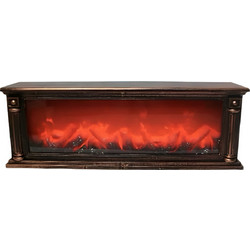 Τζάκι Διακοσμητικό LED με Εφέ Φλόγας 80x13x26cm K57