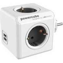 ALLOCACOC PowerCube Original USB - Πολύμπριζο - Γκρι 1202GY/DEOUPC