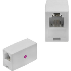 HYPER-FIX HF165 ΤΗΛΕΦΩΝΙΚΟΣ ΑΝΤΑΠΤΟΡΑΣ ΜΟΥΦΑ RJ11 6P4C ΘΗΛΥΚΟ ΑΠΟ 1 RJ11 ΣΕ 1 RJ11 ΑΣΠΡΟ