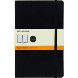 Σημειωματάριο Moleskine large black soft cover ριγέ