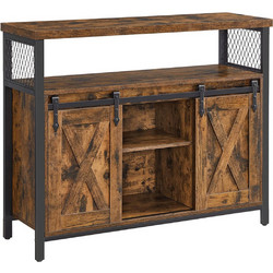 Μεταλλικός Μπουφές 100 x 33 x 80 cm VASAGLE LSC092B01