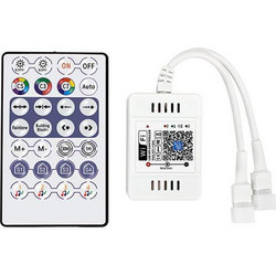 ΑΣΥΡΜΑΤΟ CONTROLLER RF Wifi & Bluetooth PIXEL DC5-24V, 2CH (Max. 2048 PIXEL)
