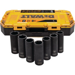 DEWALT Καρυδάκια Αέρος Μακριά με Καρέ Υποδοχής 1/2" Σετ 7τμχ DT70905
