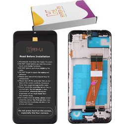 ΟΘΟΝΗ SAMSUNG A03 A035 ΟΘΟΝΗ+TOUCH SCREEN + LENS + FRAME HF-GH81-21626A BLACK HYPER-FIX SERVICE PACK