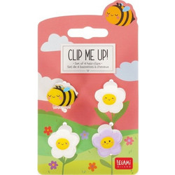 κλιπ για μαλλιά Legami - Clip Me Up - set of 4 mini hair Clips - Bee