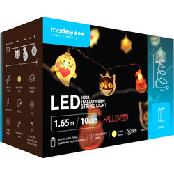Διακοσμητική Γιρλάντα LED Modee Halloween με Μοτίβο Τεράτων (165cm/15cm) - Θερμό Λευκό Φως