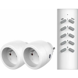 GETI Wireless socket 1+1 ασύρματη πρίζα (RCS212)