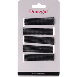 Donegal 1086 Μαύρα Τσιμπιδάκια Μαλλιών 7cm - 40 τεμάχια