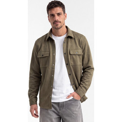 Ben Tailor Alcantara Ανδρικό Πουκάμισο Μακρυμάνικο Overshirt Χακί