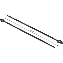 DELOCK reusable δεματικά καλωδίων 19568, 150x2.4mm, μαύρα, 100τμχ