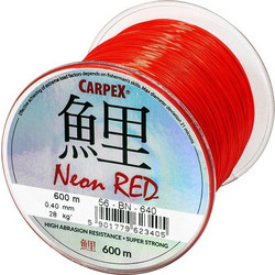 Robinson Carpex Neon Red 600m - Πετονιά Ψαρέματος 0.41mm