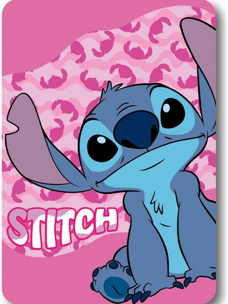 Disney Lilo and Stitch Pink Wave Κουβέρτα Fleece 100x140 cm
