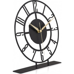 Decorative Clock Bunella Black Metal 25x23 cm