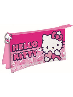 Hello Kitty Unicorn Παιδική Κασετίνα με 3 Θήκες 22x14x3,5 εκ