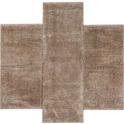 Χαλιά Κρεβατοκάμαρας (Σετ 3τμχ) Polcarpet Puffy Shaggy 1001 Brown
