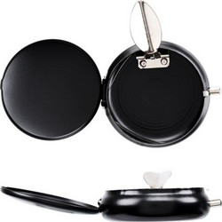 Φορητό μεταλλικό τασάκι ATOMIC Black matt 0246006 0246006