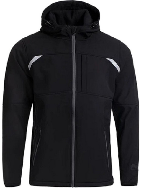 Αδιάβροχο Μπουφάν Softshell Με Κουκούλα Μαύρο - B Trail Softshell Jacket Black