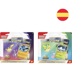 Spanish Pokemon 30 Anniversary Tech Sticker assorted Card game