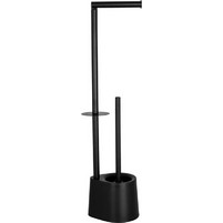 Σταντ Χαρτιού Υγείας και Πιγκάλ Stainless Steel/ABS/PP Μαύρο 17x12.5x65.5cm AWD02071616