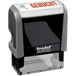 WEDO Σφραγίδα Office Printy 4912, Μοντέλο 4.0, Κείμενο Gebucht