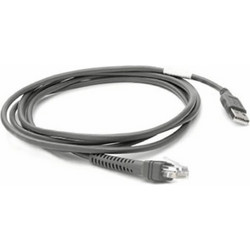 Καλώδιο USB 2.0 Zebra USB-A male σε RJ45, Μαύρο, 2.1 m (CBA-U21-S07ZBR)